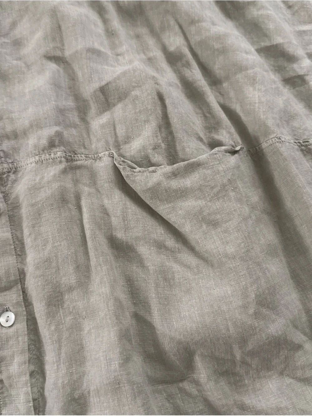 Oska Oversized 100% Linen Buttondown Dress Beige Oska 2 US 8-10 - Picture 2 of 7